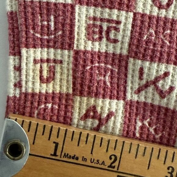 Rare! True Grit Sleep Women's L 2 Piece Brands Check Abstract Thermal Pajama Set - Picture 10 of 11